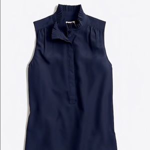 J.Crew ruffle cami (Royal Blue / Size 4)